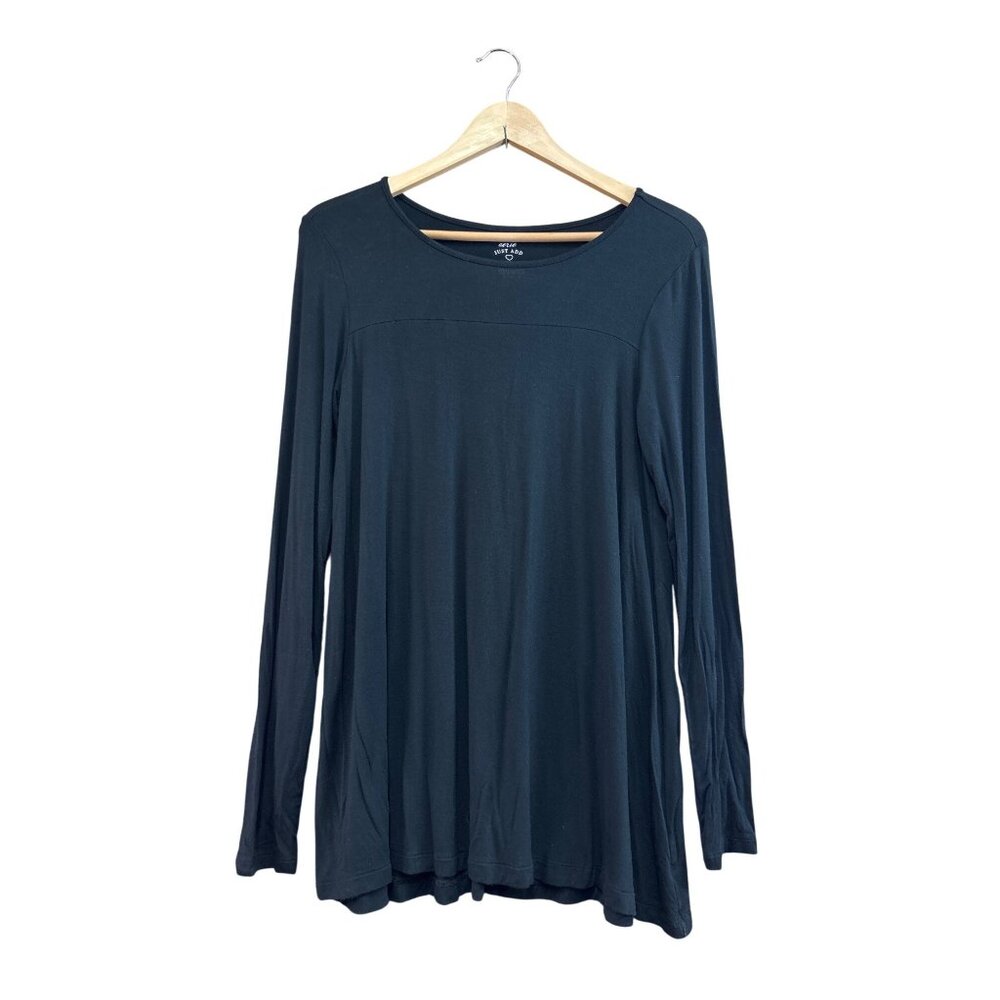 Aerie Black Long Sleeve Tunic Top Womens M